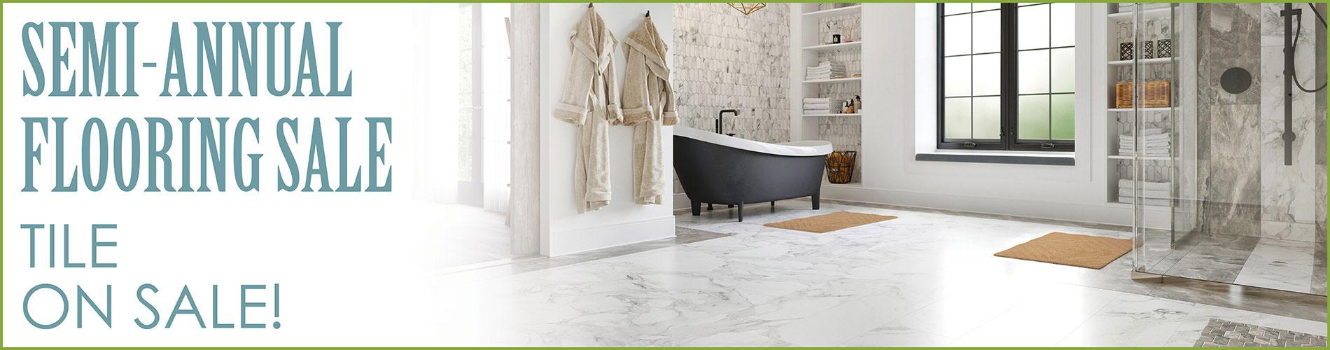 Tile on Sale during our Semi-Annual Flooring Sale 