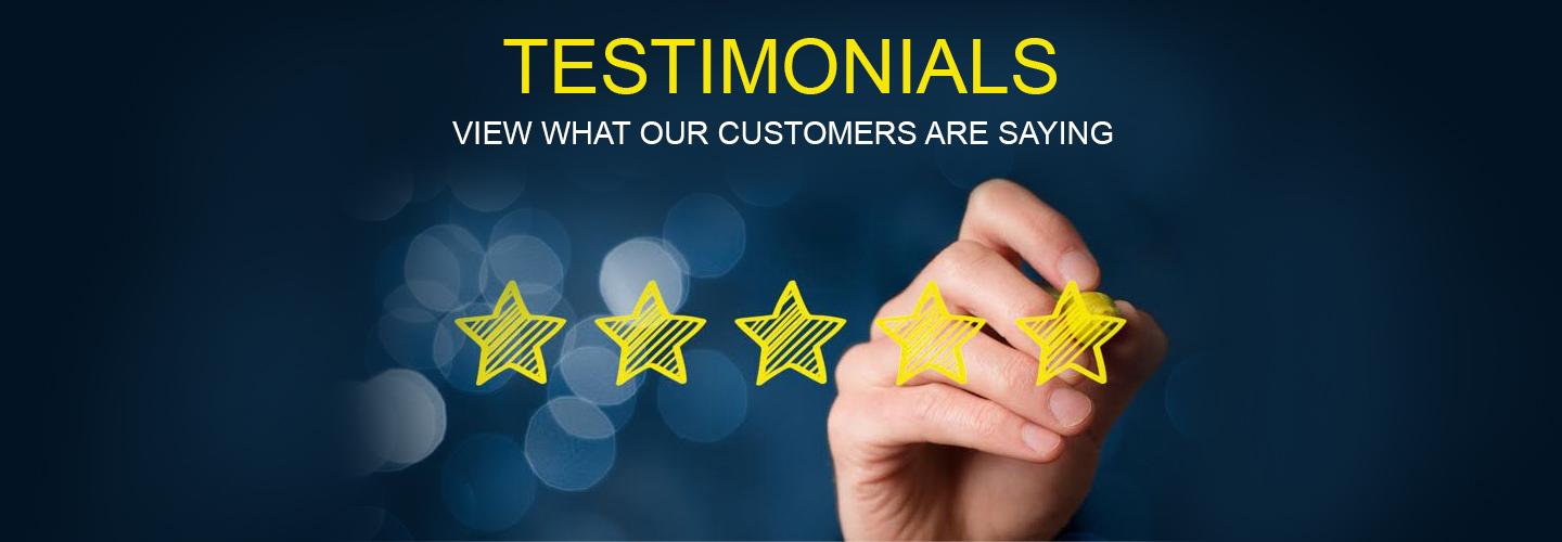 Read testimonials & reviews of what our customers say about us!
