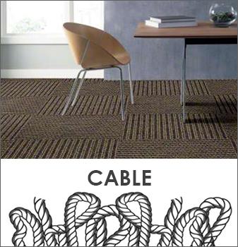 Cable - This carpet style is thick, long, and twisty.